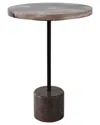 Sagebrook Home 21x15 Petrified Wood Accent Table