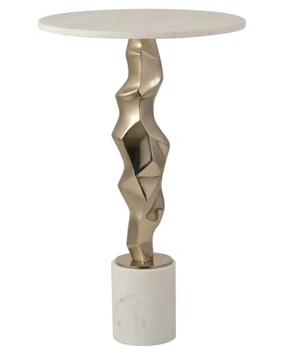 SAGEBROOK HOME SAGEBROOK HOME 25IN KARGIN MARBLE TOP TABLE