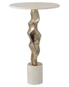 Sagebrook Home 25in Kargin Marble Top Table