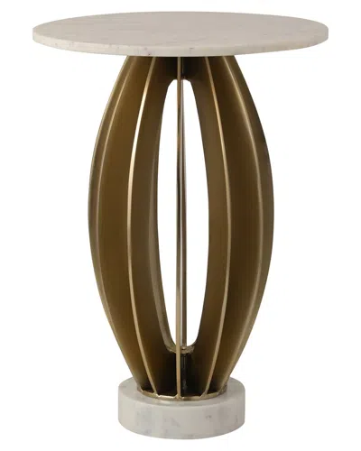 SAGEBROOK HOME SAGEBROOK HOME 25IN LAURENT MARBLE TABLE