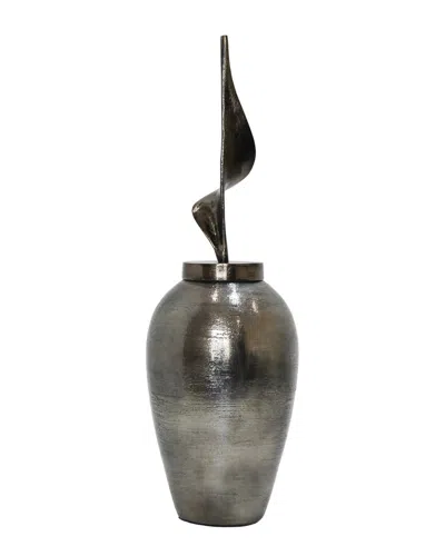 Sagebrook Home 26in Escara Small Urn With Topper In Gray