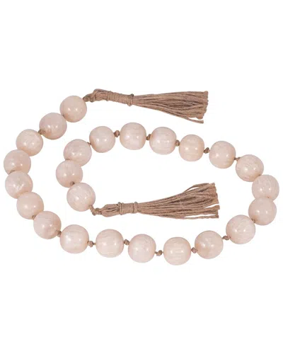 Sagebrook Home 36in Bead Garland In Ivory