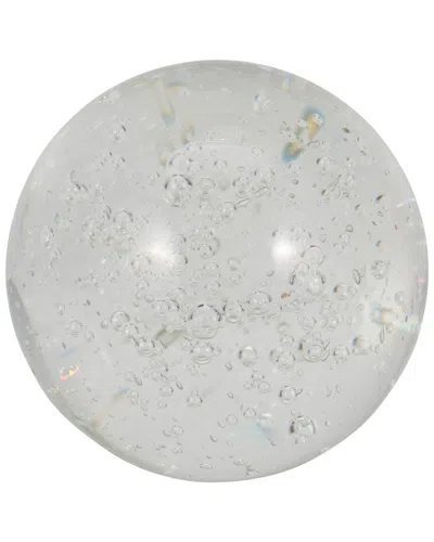 Sagebrook Home 3in Crystal Ball In Clear