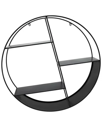 Sagebrook Home 4-tier Round Shelf In Black