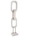 Sagebrook Home 41 Teak Chain Sculpture On Stand In Gray