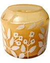 Sagebrook Home 4in 12oz Jasmine Floral Pattern Candle In Pink