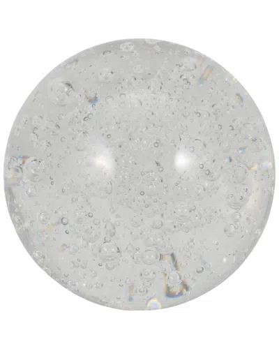 Sagebrook Home 4in Crystal Ball In Clear
