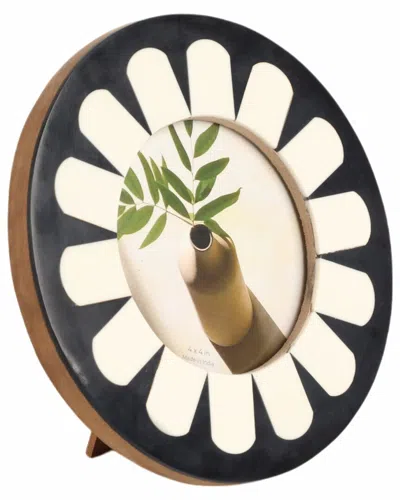 SAGEBROOK HOME SAGEBROOK HOME 4X4 ROUND PETAL PHOTO FRAME