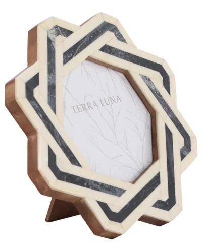 Sagebrook Home 4x4 Woven Resin Inlay Photo Frame In Neutral