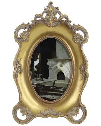 Sagebrook Home 4x6 Baroque Photo Frame In Green