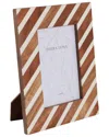 Sagebrook Home 4x6 Diagonal Lines Photo Frame