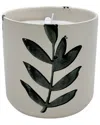 Sagebrook Home 5 13 oz Blossom Leaf Print Candle In Neutral