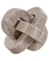 Sagebrook Home 5 Onyx Marble Rounded Knot In Gray