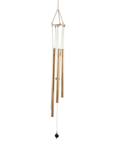 Sagebrook Home 5-pipe Windchimes In Gold