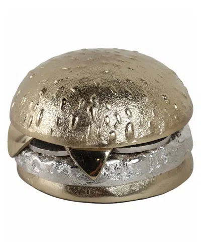 Sagebrook Home 5in Cheeseburger Figure In Silver