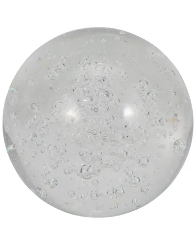 Sagebrook Home 5in Crystal Ball In Transparent