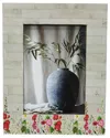 Sagebrook Home 5x7 Flower Field Photo Frame In Multicolor