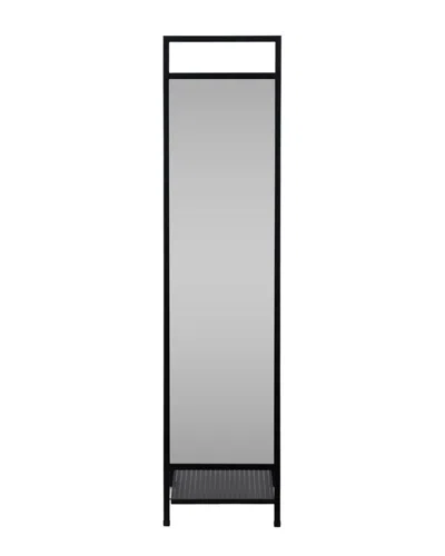 Sagebrook Home 63in Standing Mirror With Hooks In Black