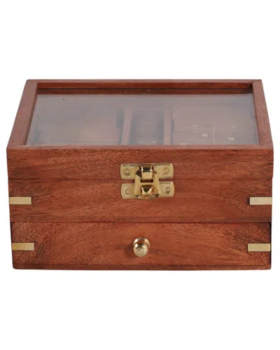 Sagebrook Home 6x5 3 In 1 Game Set In Brown