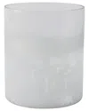 Sagebrook Home 6x5in Frosted Bottom Hurricane In White