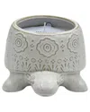 Sagebrook Home 7 12 oz Lavender Turtle Candle In Neutral