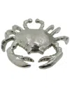 Sagebrook Home 7in Crab Accent In Silver