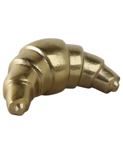 Sagebrook Home 7in Croissant Figure In Gold