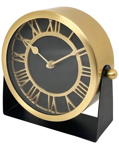 SAGEBROOK HOME SAGEBROOK HOME 7IN METAL TABLE CLOCK