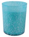 Sagebrook Home 7x9in 105oz Wood Sage & Sea Salt Speckle Candle In Blue
