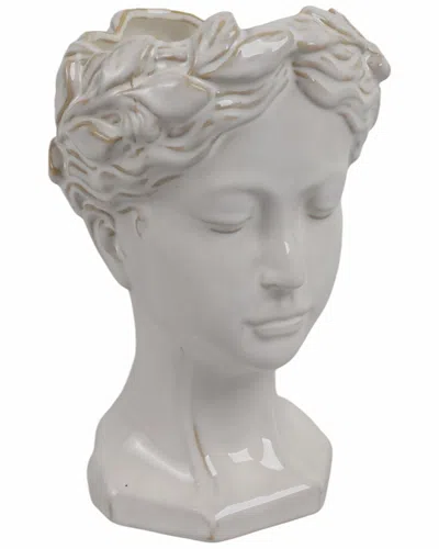 Sagebrook Home 8x6 18.5oz Ginger Lemon & Yuzu Grecian Cndle,ivry In Neutral