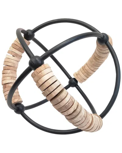 Sagebrook Home 9in Abacus Orb In Brown