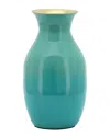 Sagebrook Home 9in Iron Vase In Green