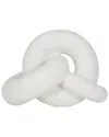 Sagebrook Home 9in Knot Accent In White