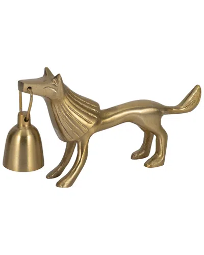 Sagebrook Home 9in Lion Candle Snuffer In Gold
