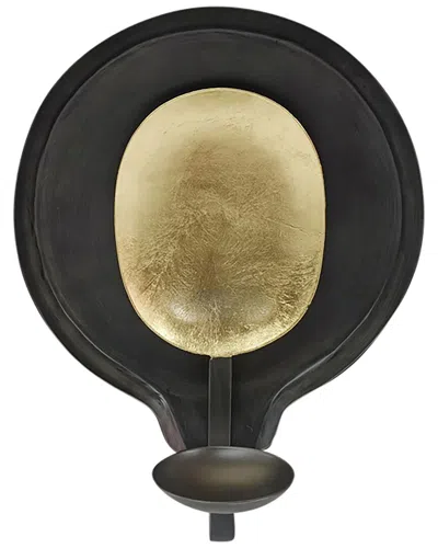 Sagebrook Home 12in Round Votive Holder In Black