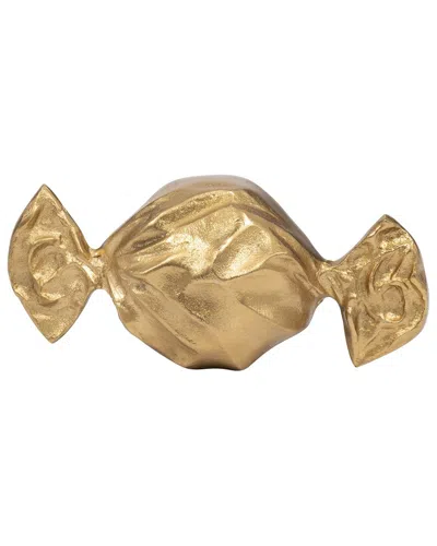 Sagebrook Home 9in Wrapped Candy Decor In Gold