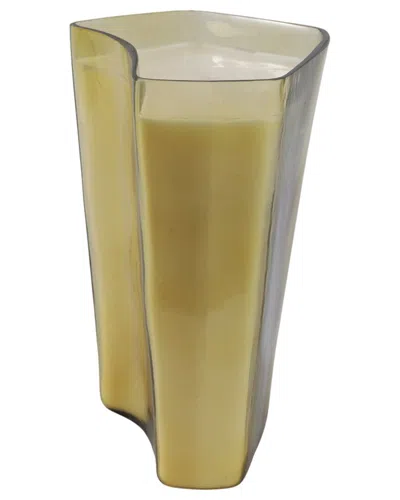 Sagebrook Home 9x10 97 oz Midnight Amber Scented Candle In Yellow