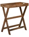 Sagebrook Home Butler Tray With Stand In Brown