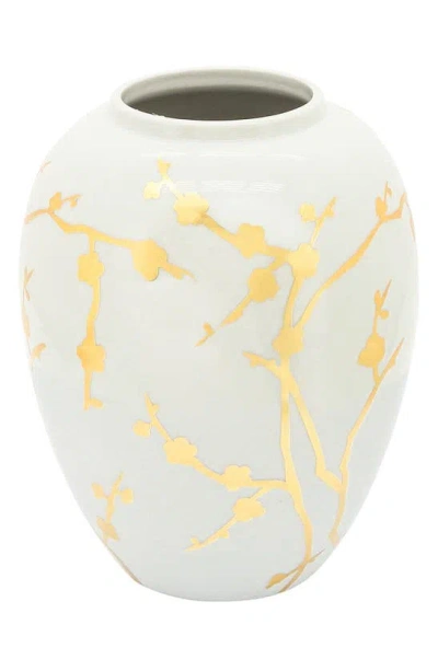 Sagebrook Home Ceramic 10-inch Vase In White