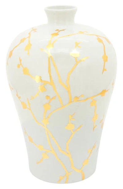 Sagebrook Home Ceramic 15-inch Vase In White