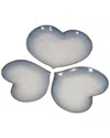Sagebrook Home Ceramic Heartplates