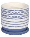 Sagebrook Home Ceramic Planter In Blue