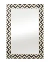 Sagebrook Home Chevron Rectangle Wall Mirror In Brown