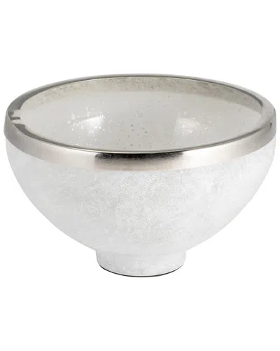 Sagebrook Home Decorative Glass Bowl In White
