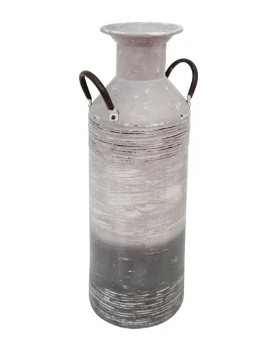 Sagebrook Home Decorative Milk Can Vase In Gray