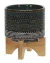 Sagebrook Home Dotted Planter In Multi