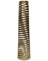 Sagebrook Home Elevarre 36in Channing Small Metal Vase In Gold