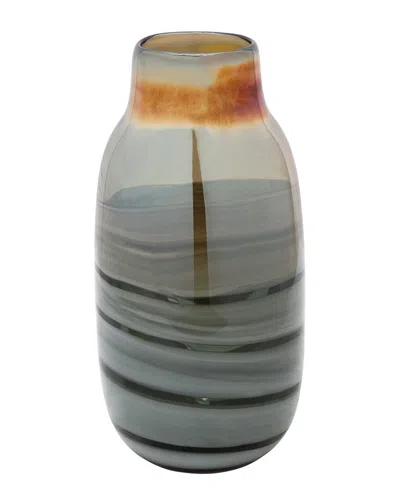 SAGEBROOK HOME SAGEBROOK HOME GLASS 13IN METALLIC VASE