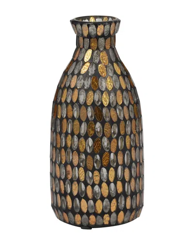 Sagebrook Home Glass 9in Mosaic Vase In Multi
