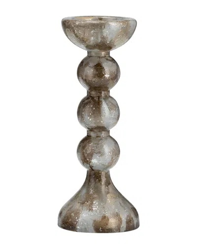Sagebrook Home Glass Candle Holder In Gold